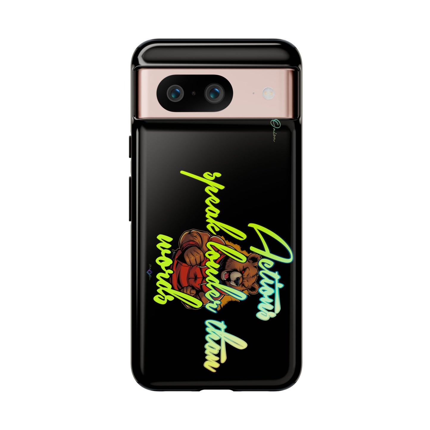BlackOnion Brand New Phone Case - with Motivational Workout Motif ‘Actions speak lauder ‘💪🔥🫵