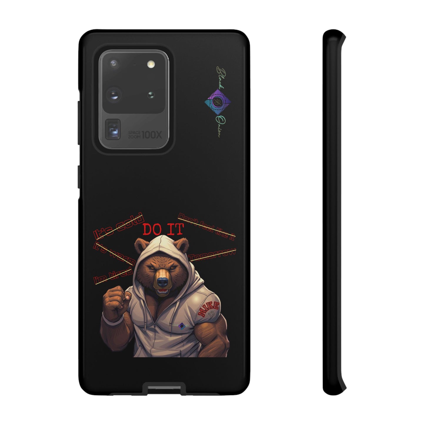 BlackOnion Brand New Phone Case - with Motivational Workout Motif’Do it ‘💪🔥🫵