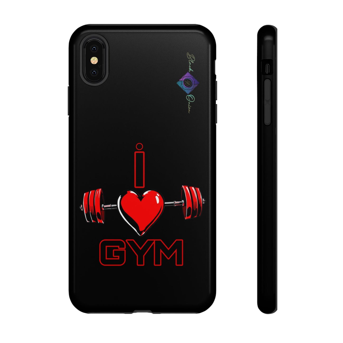 BlackOnion Brand New Phone Case - with Motivational Workout Motif’I Love Gym ‘💪🔥🫵