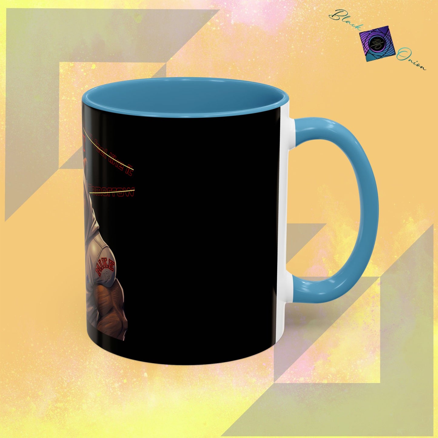 BlackOnion Coffee Mug - 11oz with Workout Motif ‘Mike 13’🔥💪🫵