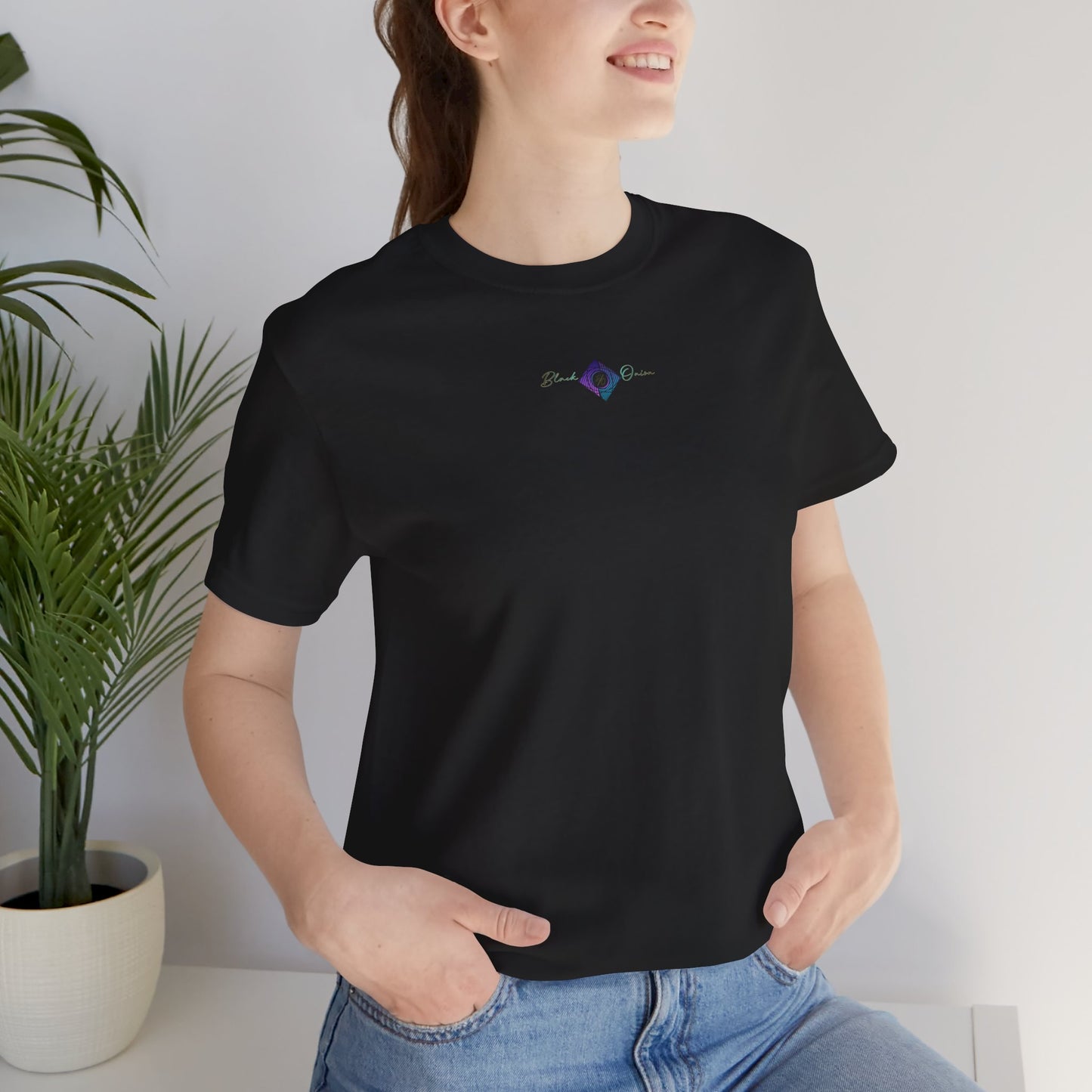 BlackOnion T-Shirt with Workout Motif “Don't Think About It, Go For It!” V3 💪🔥🫵