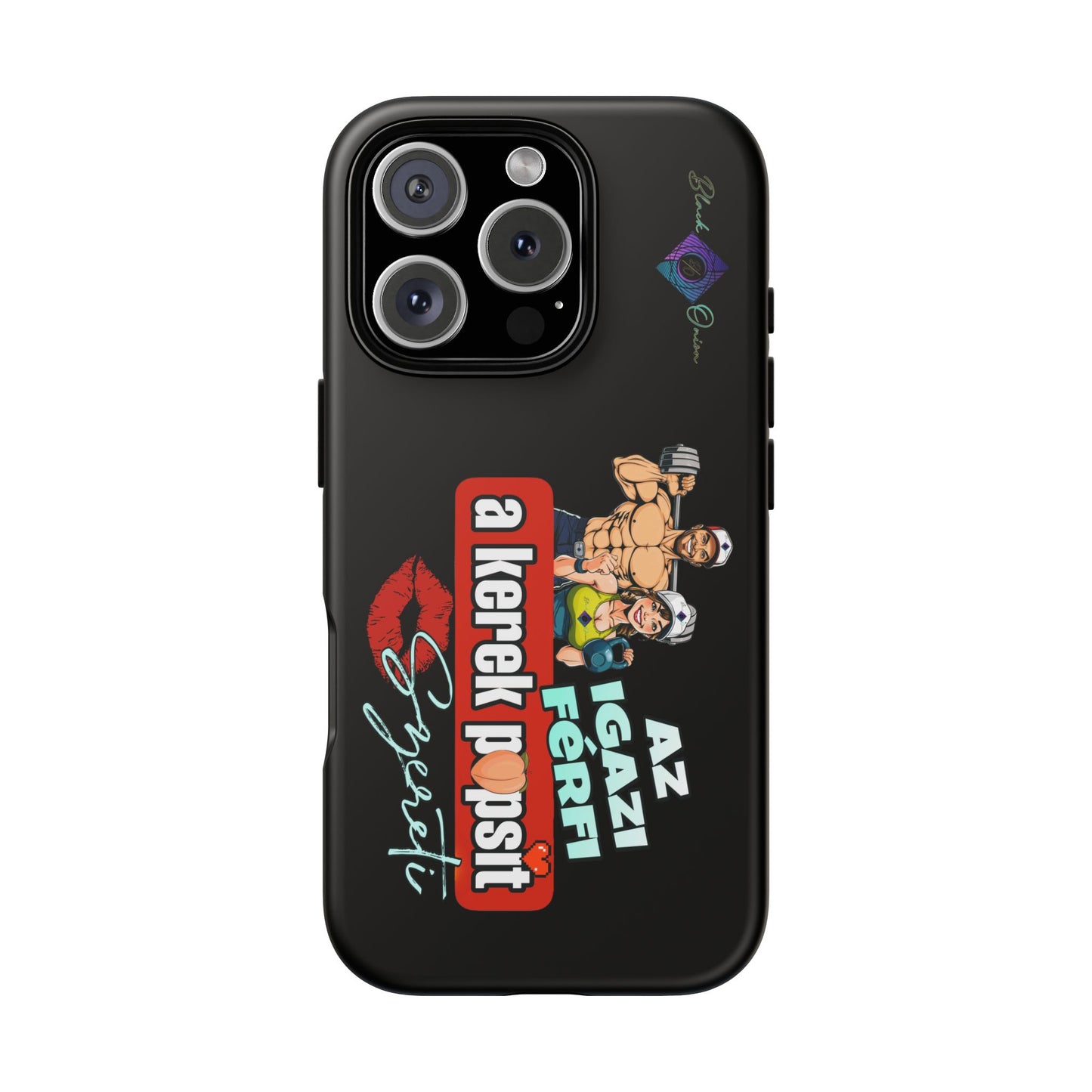 BlackOnion Brand New Phone Case - with Motivational Workout Motif ‘Az igazi férfi ‘💪🔥🫵