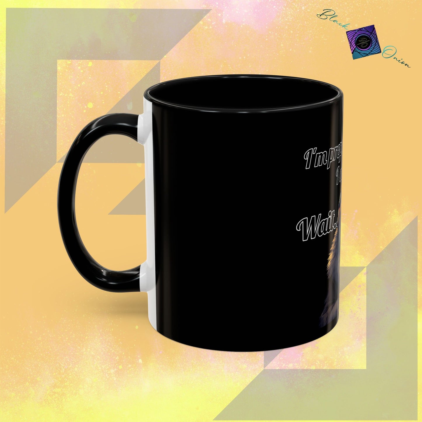BlackOnion Coffee Mug - 11oz with Workout Motif ‘Victory 👑’🔥💪🫵