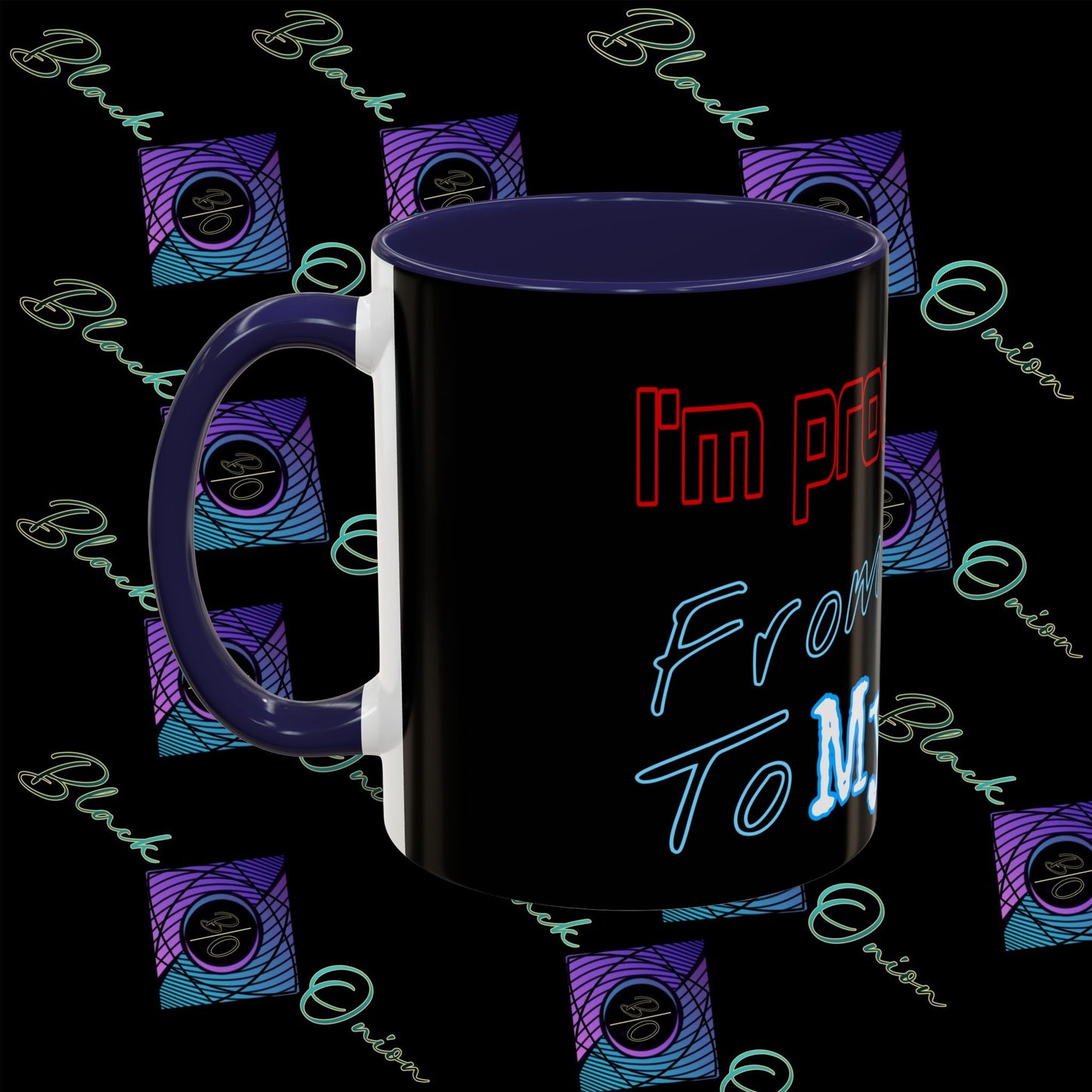BlackOnion Coffee Mug 2 with Workout Motif ‘ I’m proud of you’🫵🔥💪