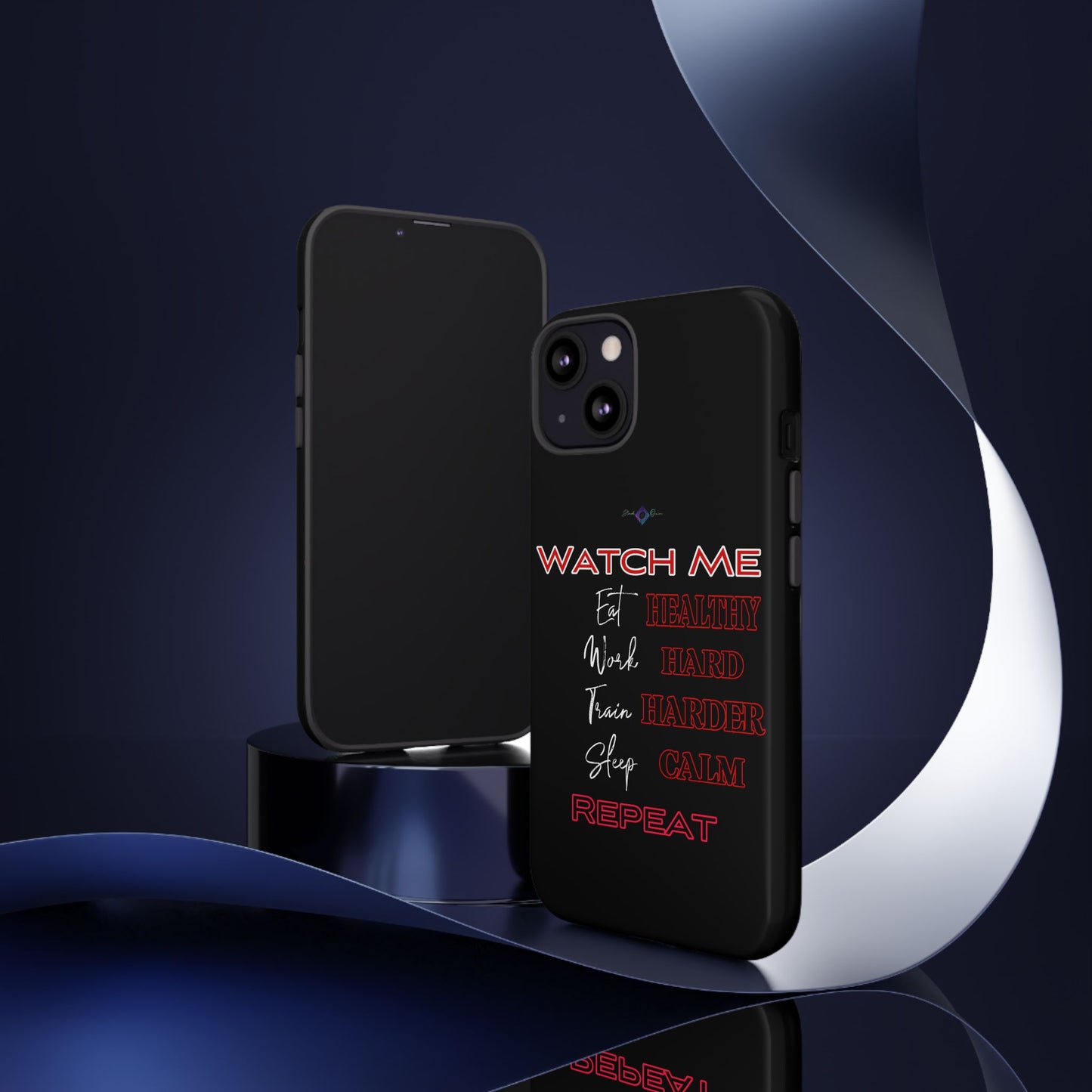 BlackOnion Phone Case -with Motivational Motif 'Watch Me' 💪🔥🫵