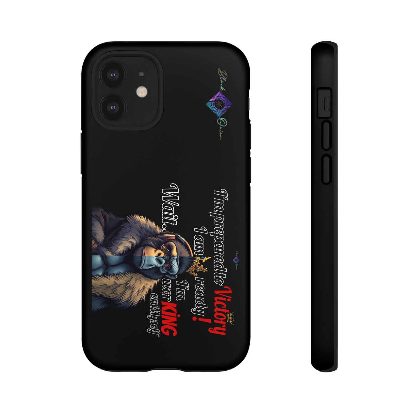 BlackOnion Brand New Phone Case - with Motivational Workout Motif’Victory 👑‘💪🔥🫵