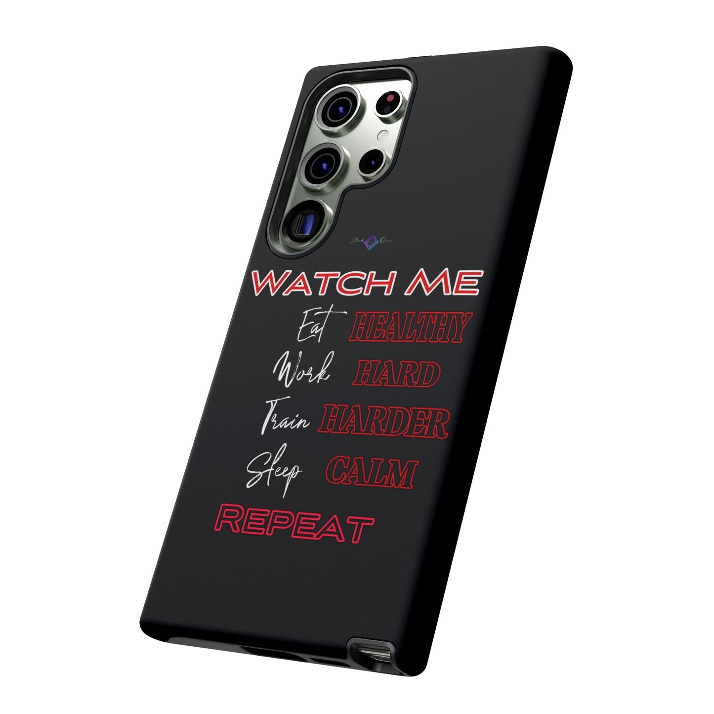 BlackOnion Phone Case -with Motivational Motif 'Watch Me' 💪🔥🫵