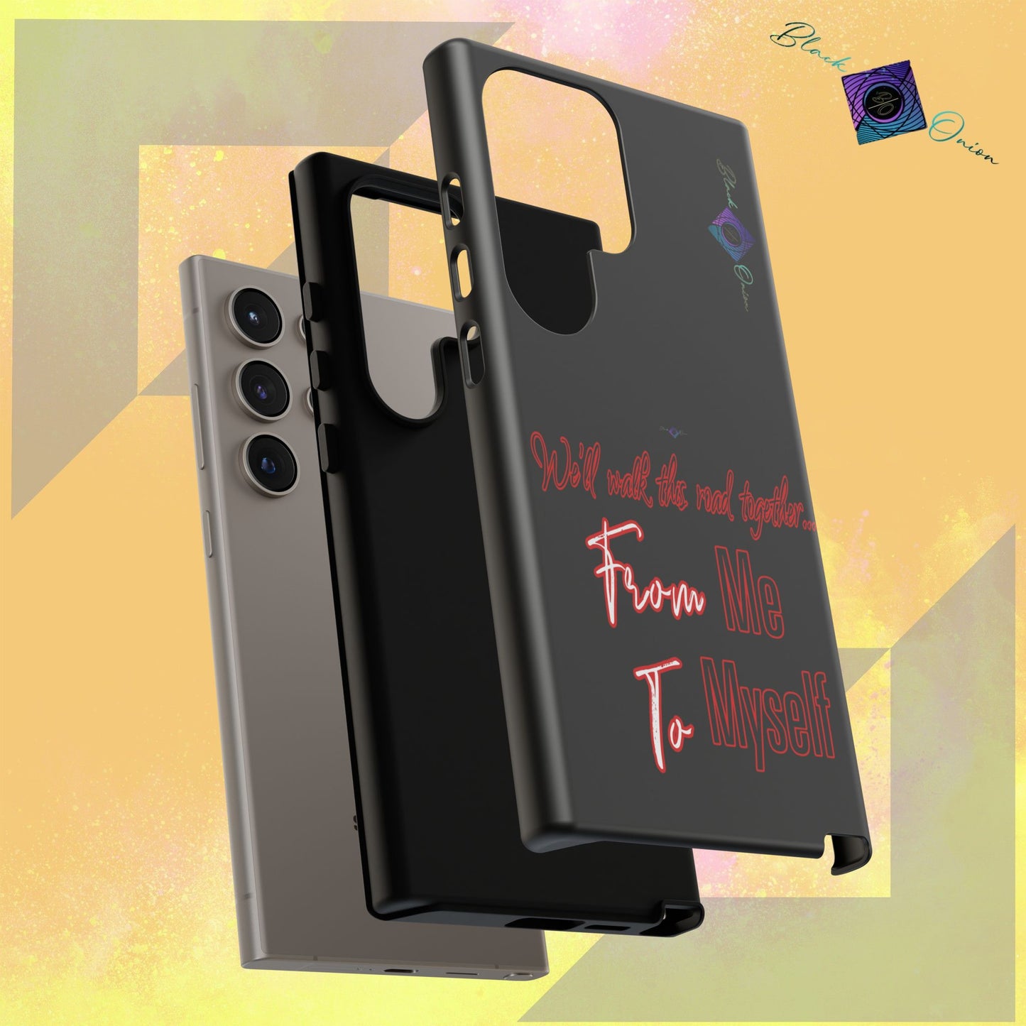 BlackOnion Brand New Phone Case - with Motivational Workout Motif’We’ll walk ‘💪🔥🫵