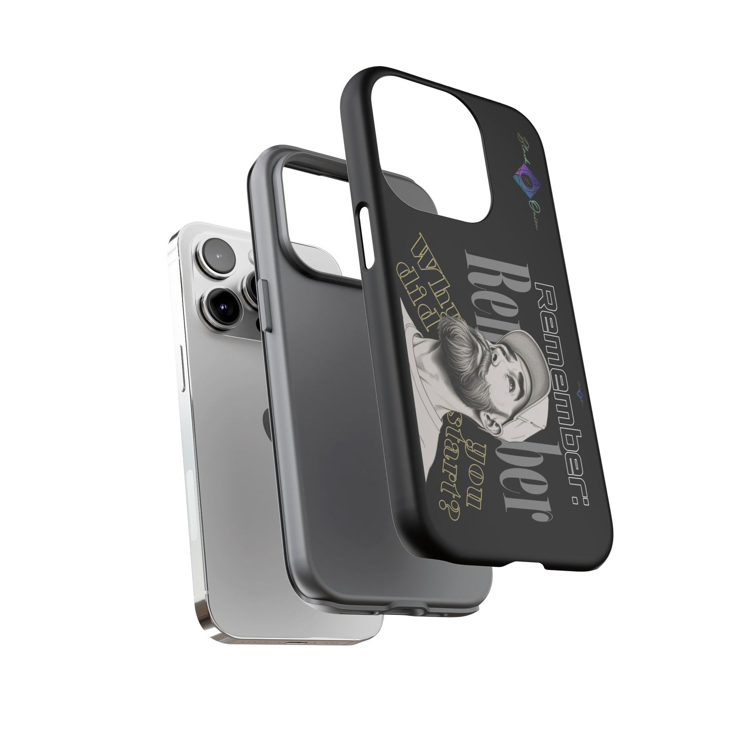 BlackOnion Brand New Phone Case - with Motivational Workout Motif’Remember ‘💪🔥🫵