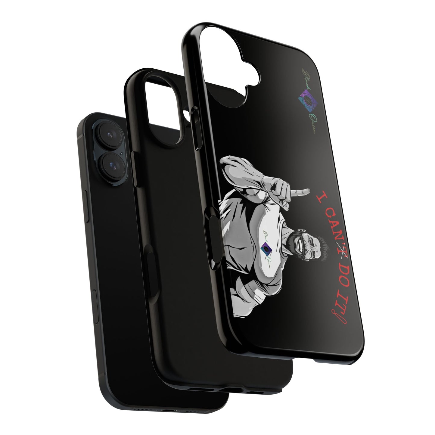 BlackOnion Brand New Phone Case - with Motivational Workout Motif’I Can Do It ‘💪🔥🫵