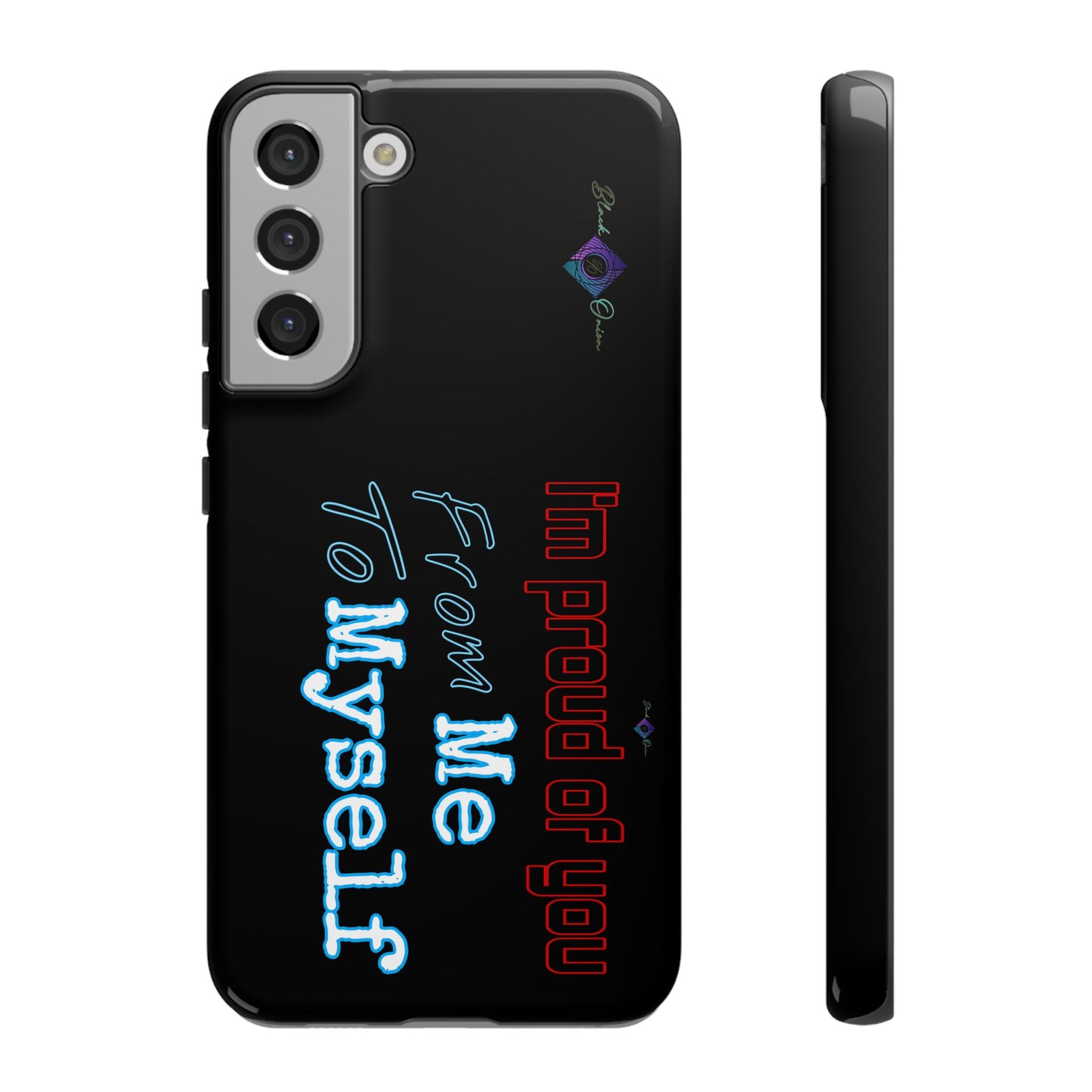 BlackOnion Brand New Phone Case - with Motivational Workout Motif’I’m proud of you ‘💪🔥🫵