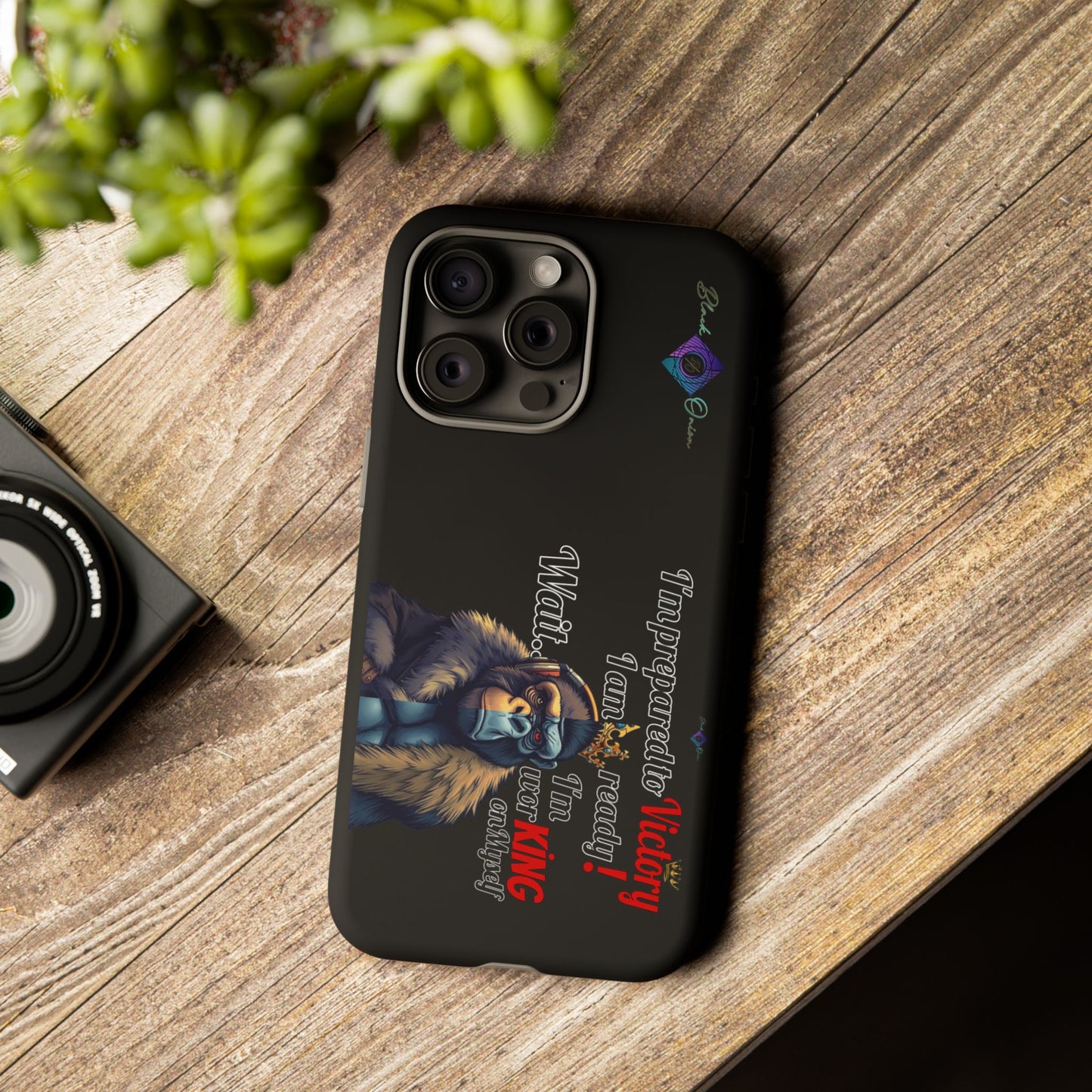 BlackOnion Brand New Phone Case - with Motivational Workout Motif’Victory 👑‘💪🔥🫵