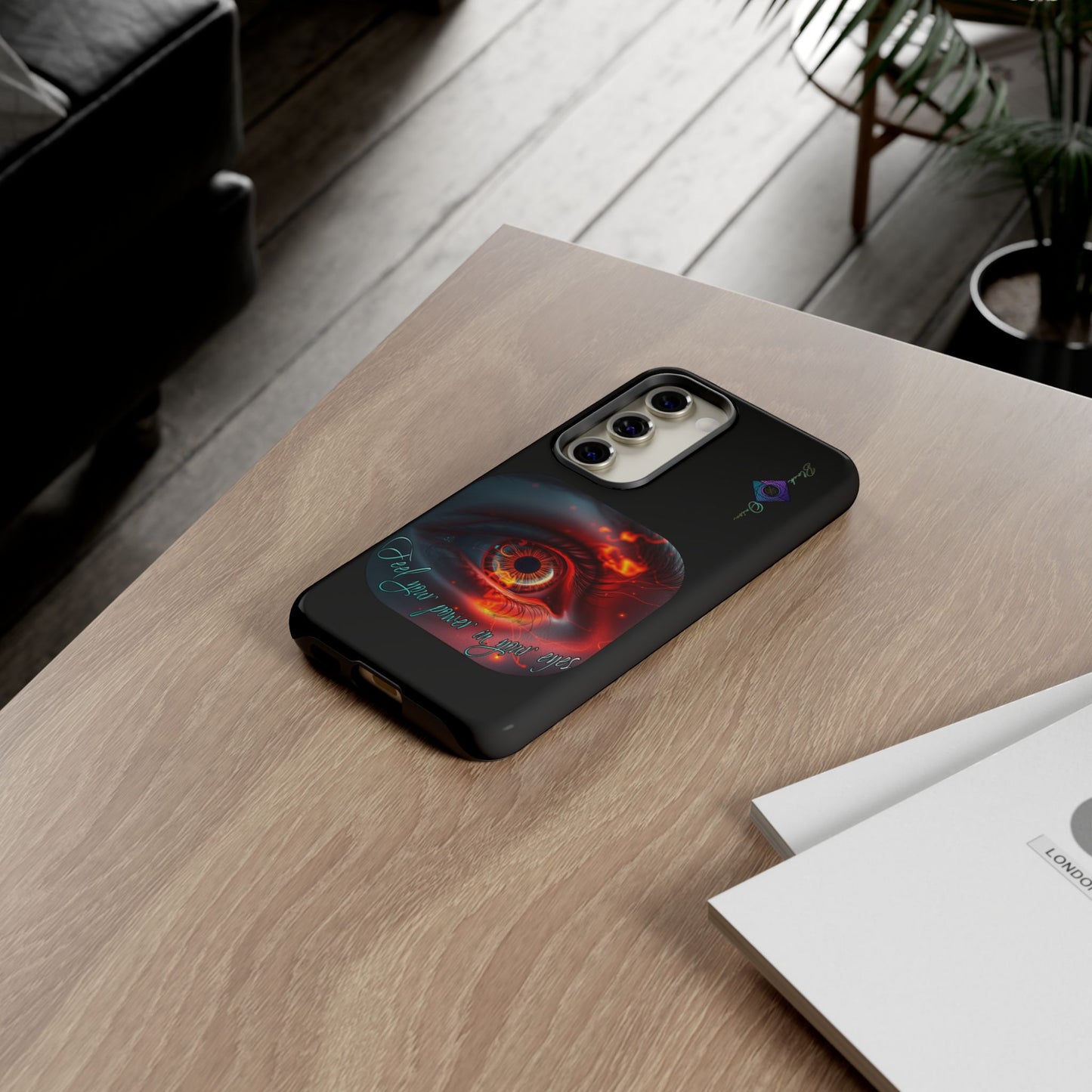 BlackOnion Brand New Phone Case - with Motivational Workout Motif ’Feel your power ‘💪🔥🫵