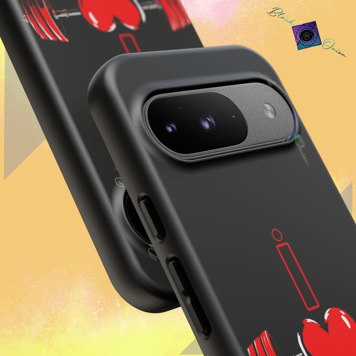 BlackOnion Brand New Phone Case - with Motivational Workout Motif’I Love Gym ‘💪🔥🫵