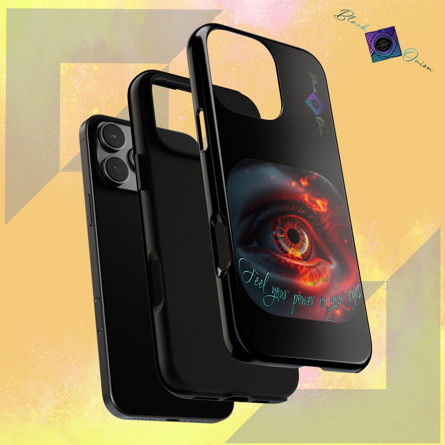 BlackOnion Brand New Phone Case - with Motivational Workout Motif ’Feel your power ‘💪🔥🫵