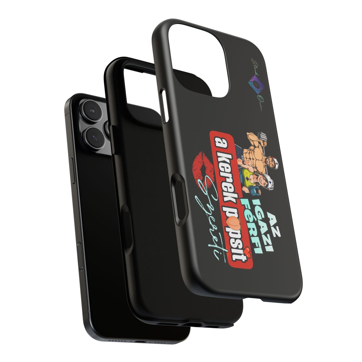 BlackOnion Brand New Phone Case - with Motivational Workout Motif ‘Az igazi férfi ‘💪🔥🫵