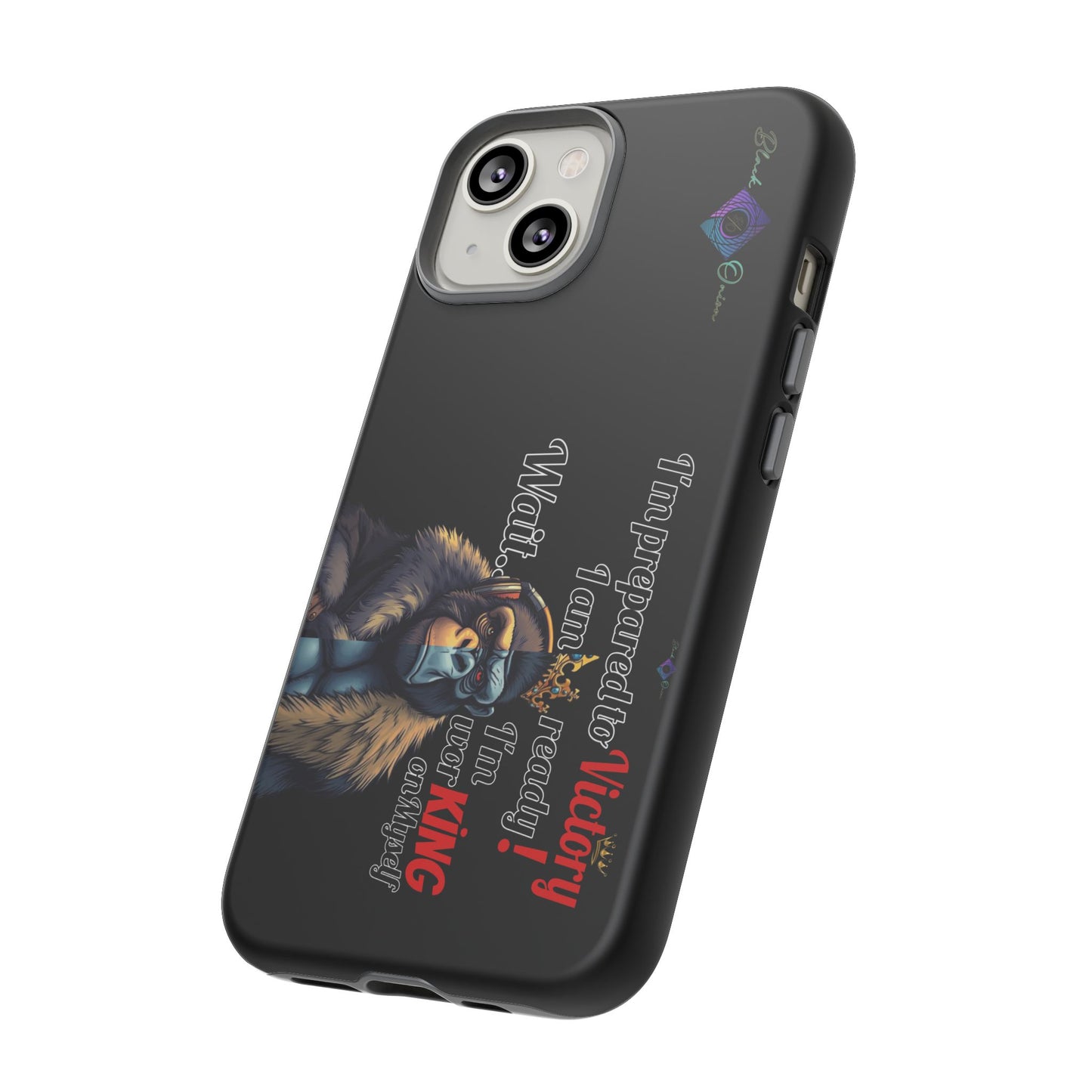 BlackOnion Brand New Phone Case - with Motivational Workout Motif’Victory 👑‘💪🔥🫵