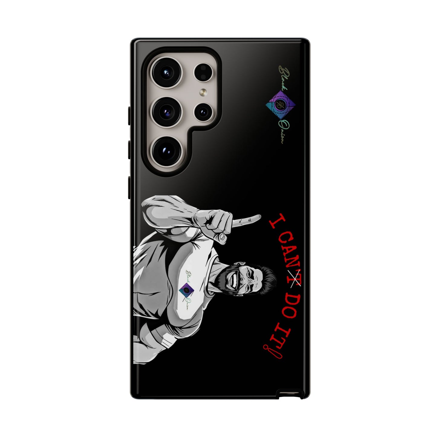 BlackOnion Brand New Phone Case - with Motivational Workout Motif’I Can Do It ‘💪🔥🫵
