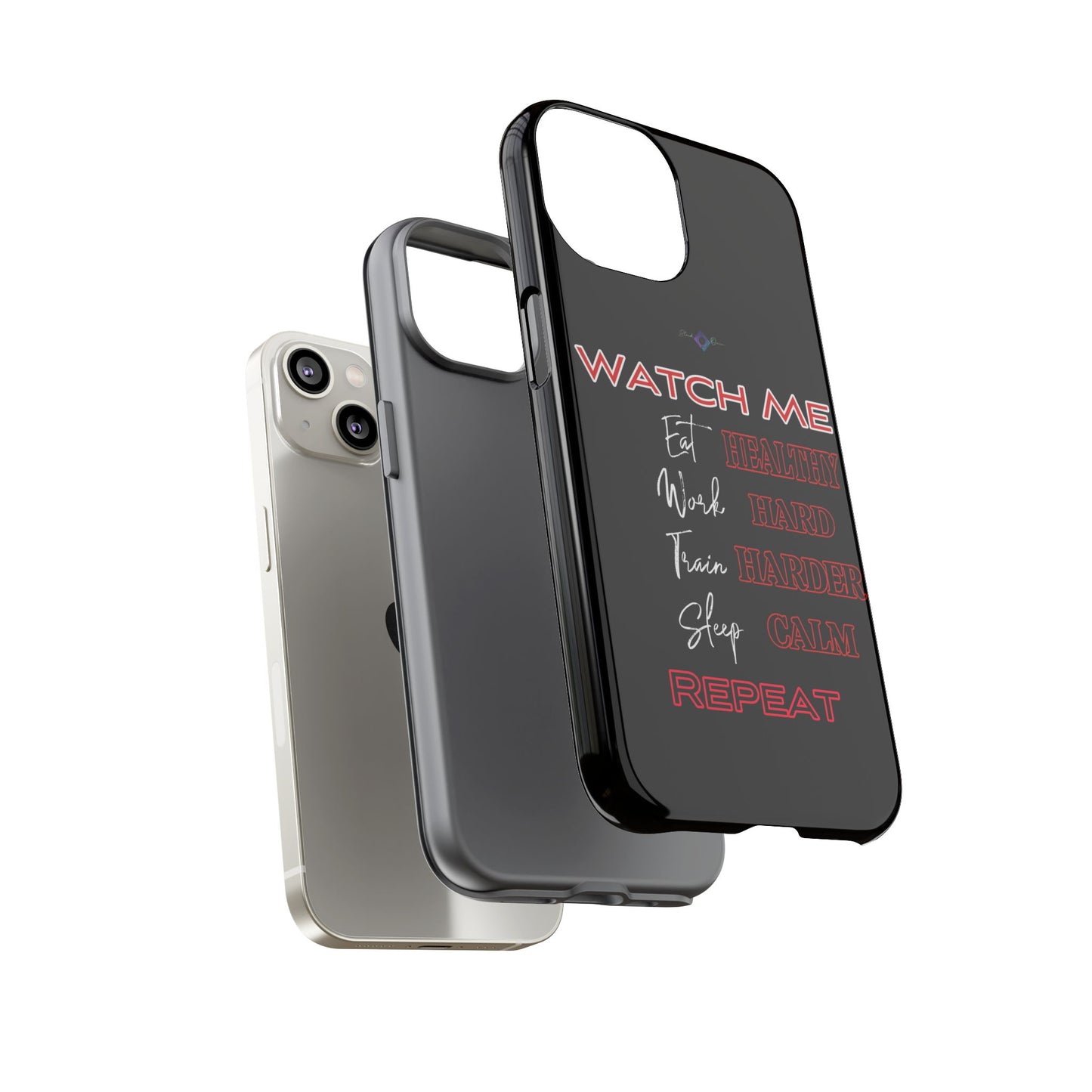 BlackOnion Phone Case -with Motivational Motif 'Watch Me' 💪🔥🫵