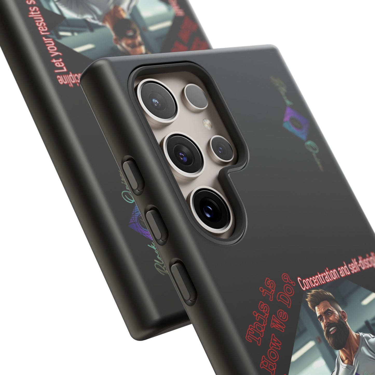 BlackOnion Brand New Phone Case - with Motivational Workout Motif’Unstoppable ‘💪🔥🫵