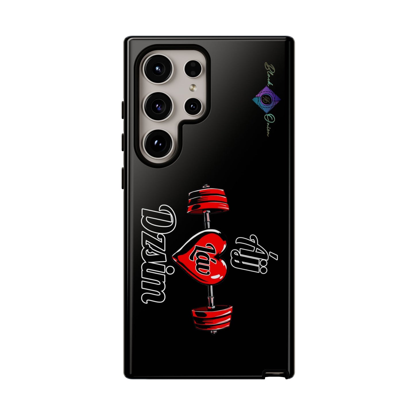 BlackOnion Brand New Phone Case - with Motivational Workout Motif’Ájj Láv Dzsim ‘💪🔥🫵