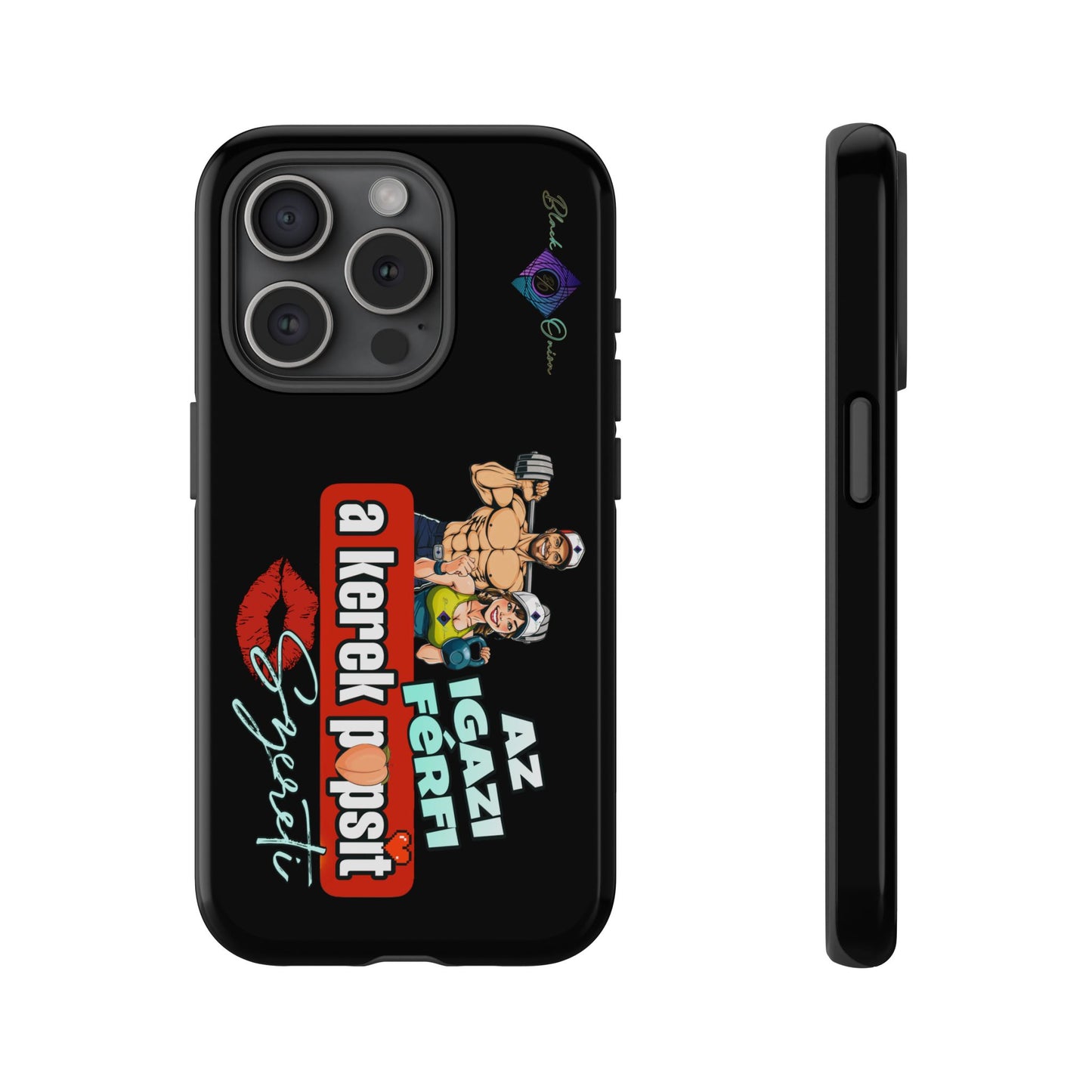 BlackOnion Brand New Phone Case - with Motivational Workout Motif ‘Az igazi férfi ‘💪🔥🫵