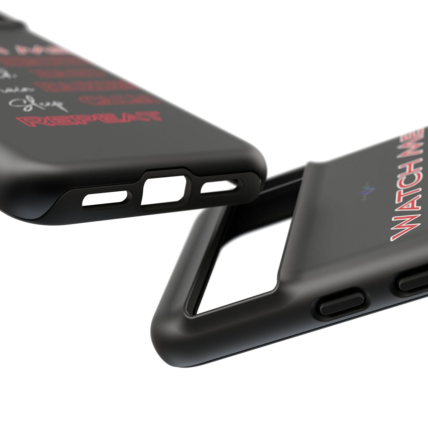 BlackOnion Phone Case -with Motivational Motif 'Watch Me' 💪🔥🫵