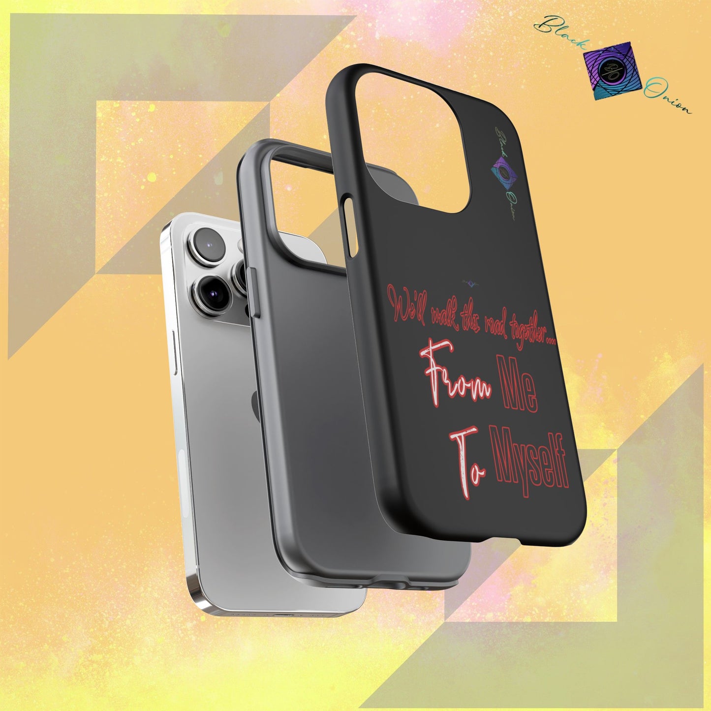 BlackOnion Brand New Phone Case - with Motivational Workout Motif’We’ll walk ‘💪🔥🫵