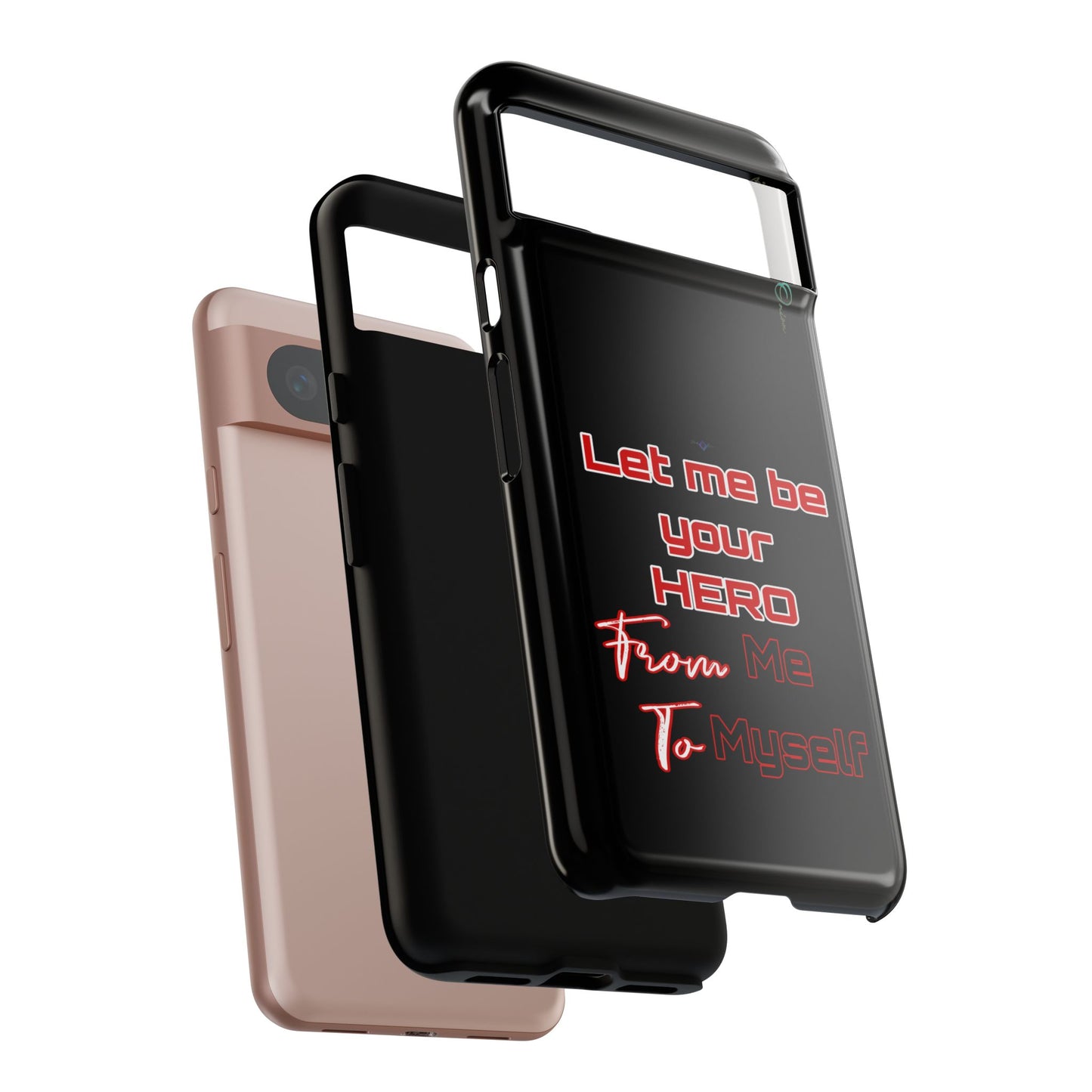 BlackOnion Brand New Phone Case - with Motivational Workout Motif’Let me be your Hero ‘💪🔥🫵