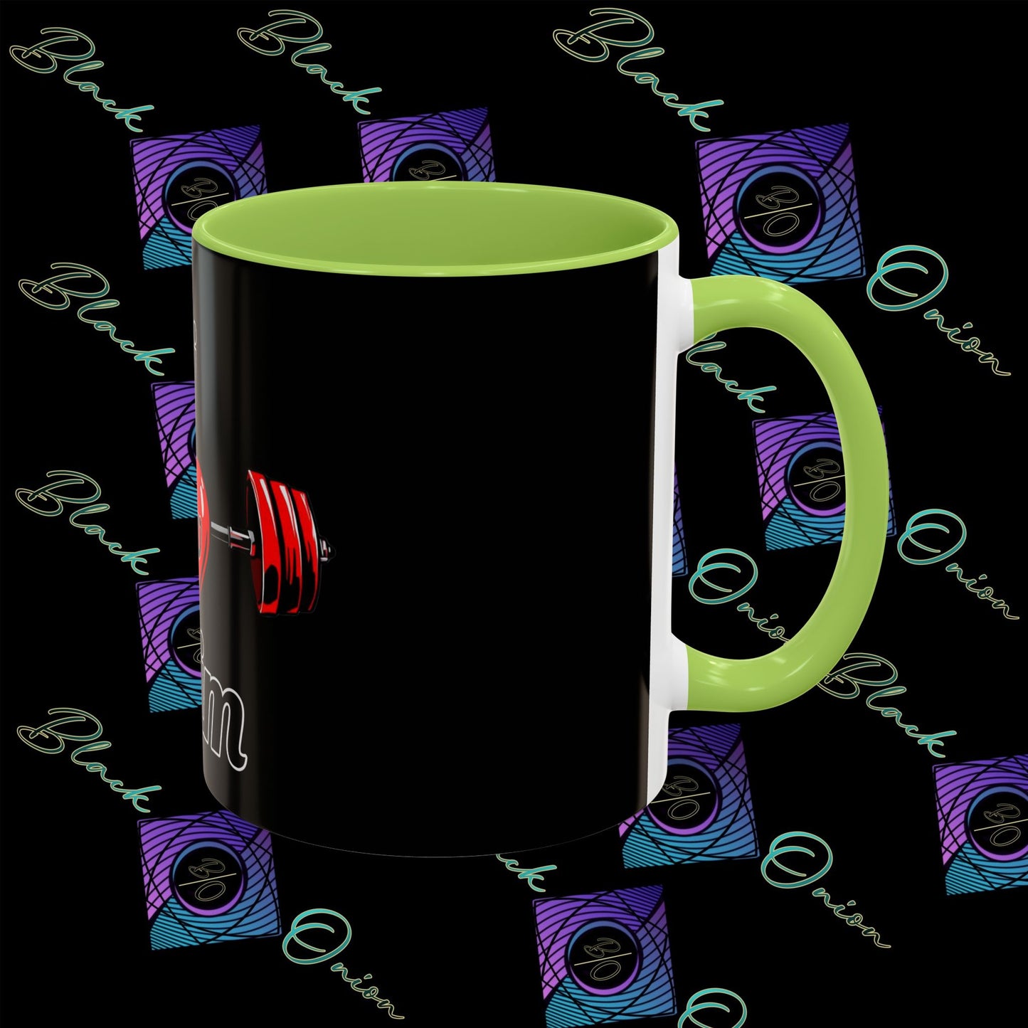 BlackOnion Coffee Mug Serial 2 with Workout Motif ‘ÁjjLávDzsim ’🫵🔥💪