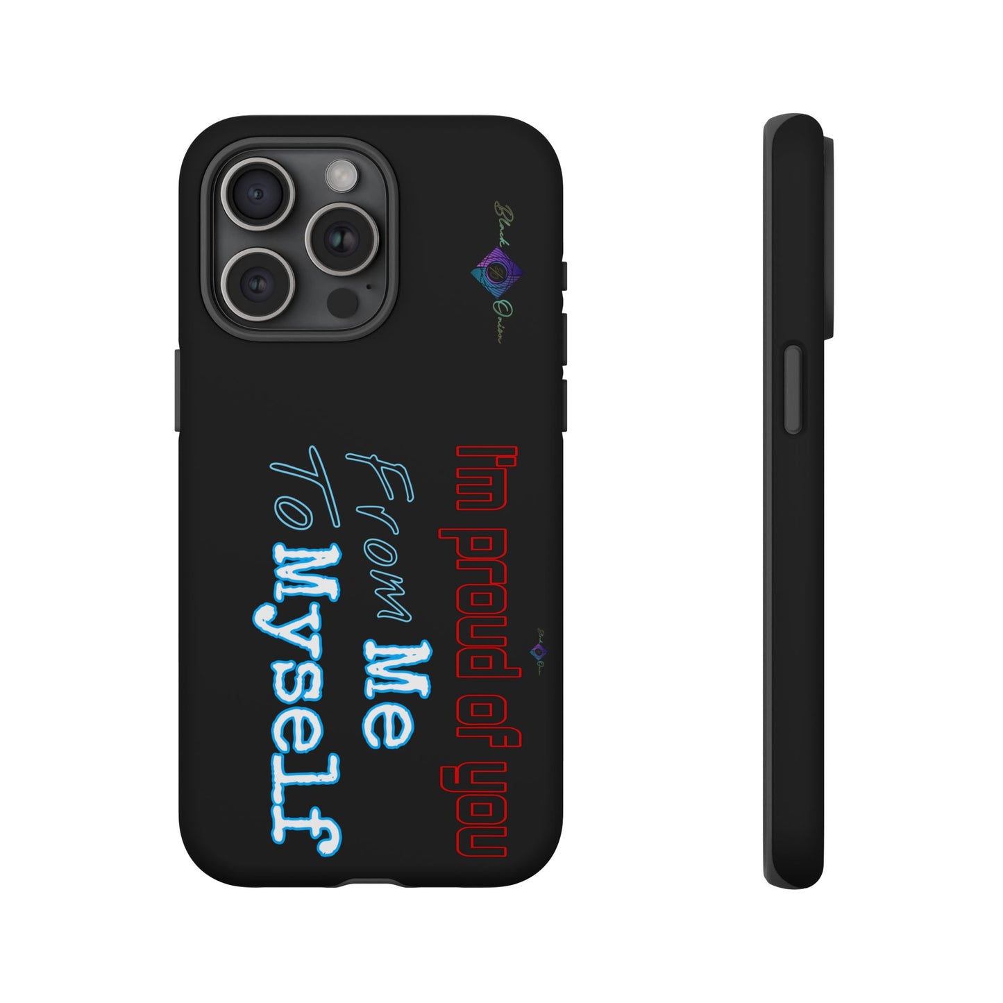 BlackOnion Brand New Phone Case - with Motivational Workout Motif’I’m proud of you ‘💪🔥🫵