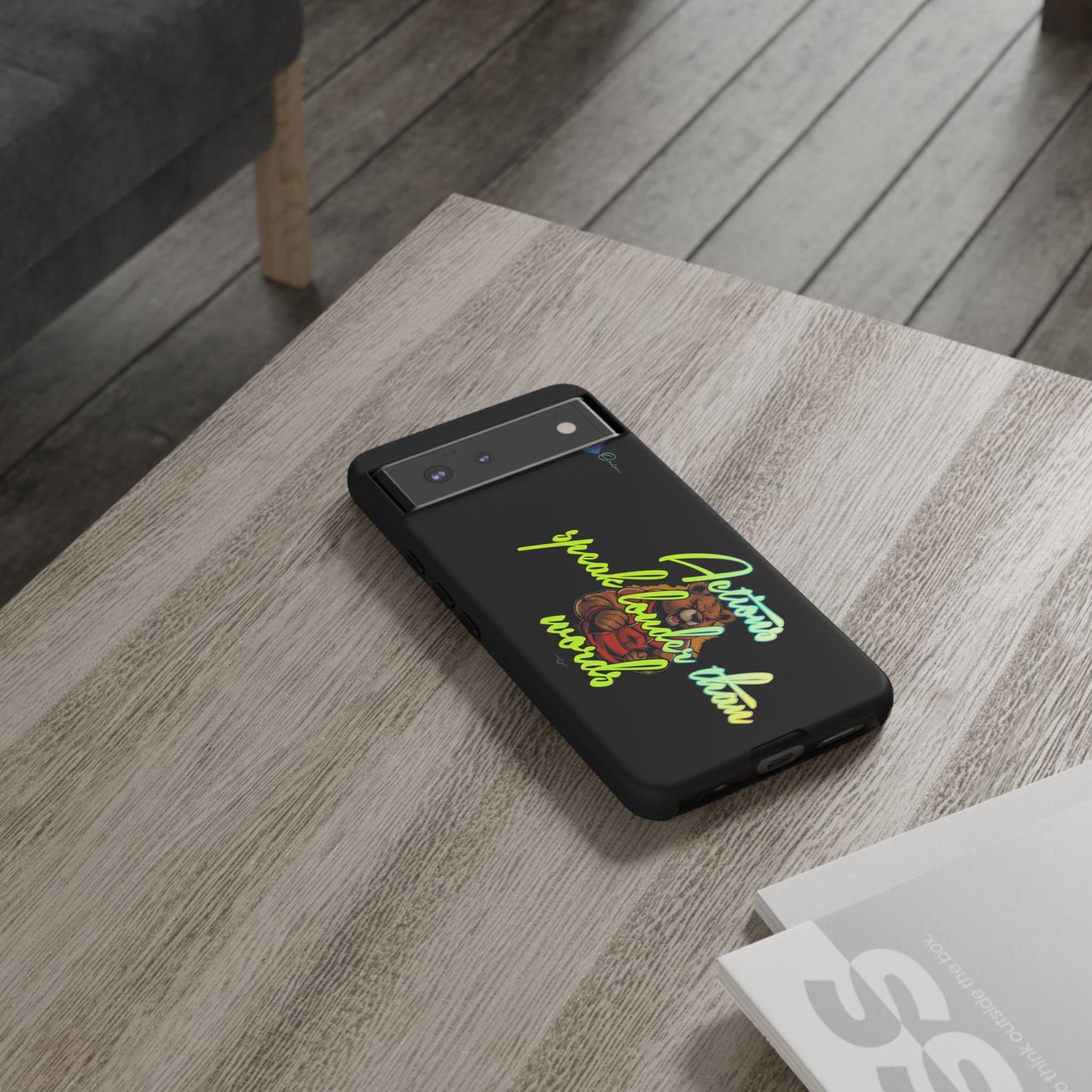 BlackOnion Brand New Phone Case - with Motivational Workout Motif ‘Actions speak lauder ‘💪🔥🫵