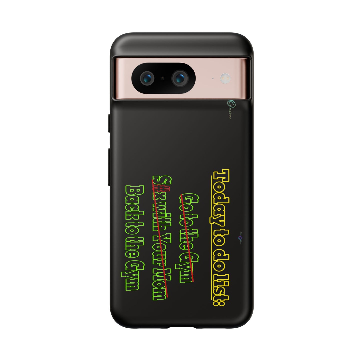 BlackOnion Brand New Phone Case - with Motivational Workout Motif’Today To Do List V2 ‘💪🔥🫵