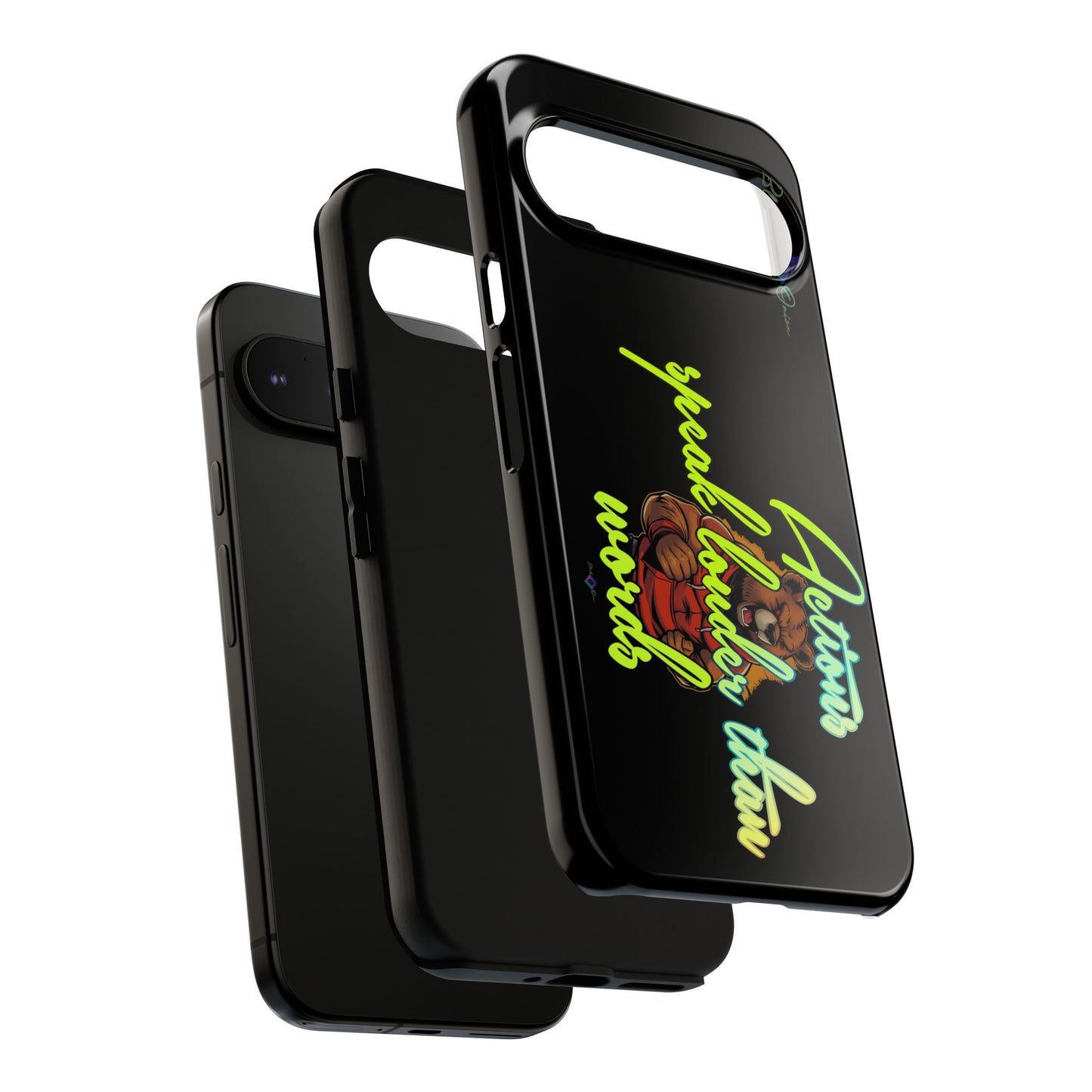 BlackOnion Brand New Phone Case - with Motivational Workout Motif ‘Actions speak lauder ‘💪🔥🫵