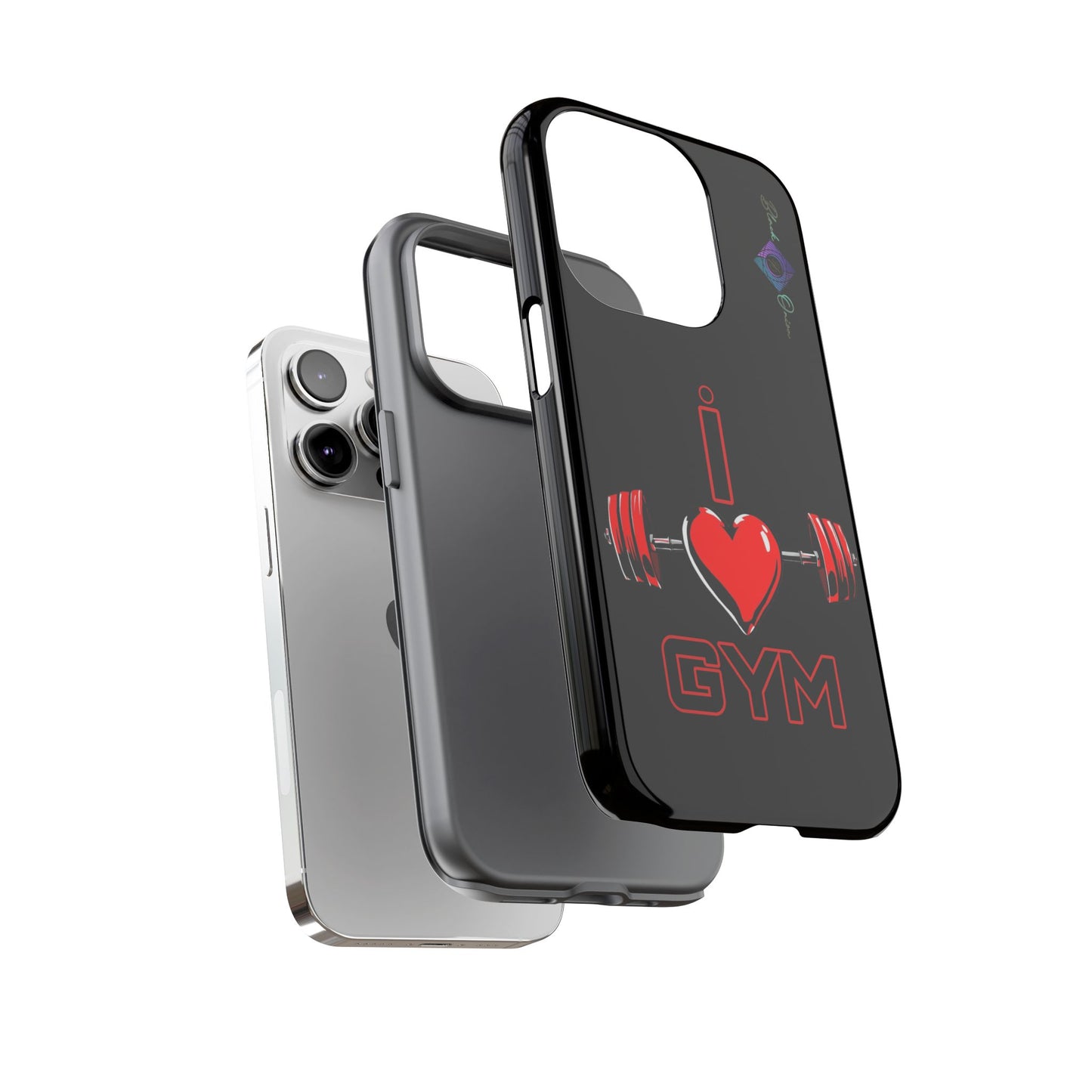 BlackOnion Brand New Phone Case - with Motivational Workout Motif’I Love Gym ‘💪🔥🫵