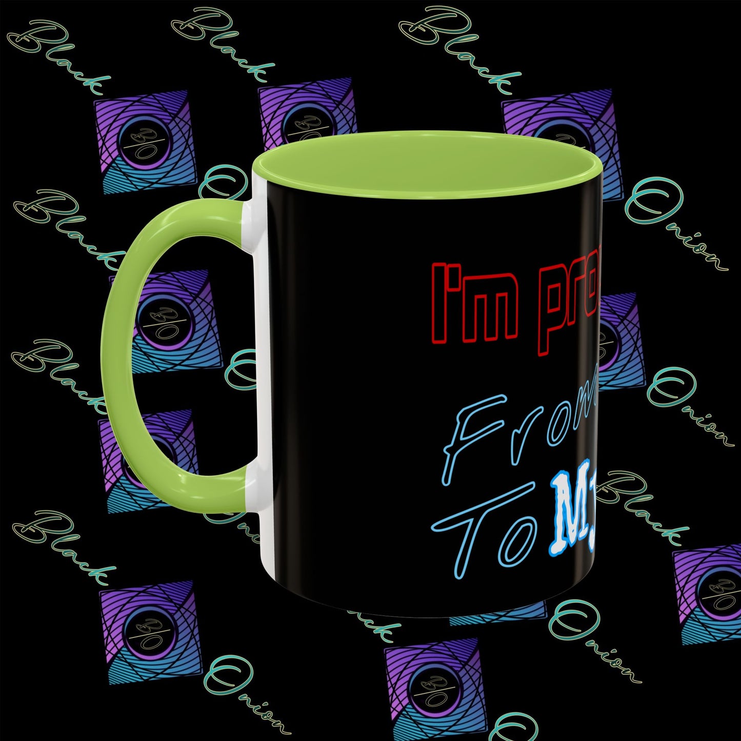 BlackOnion Coffee Mug 2 with Workout Motif ‘ I’m proud of you’🫵🔥💪