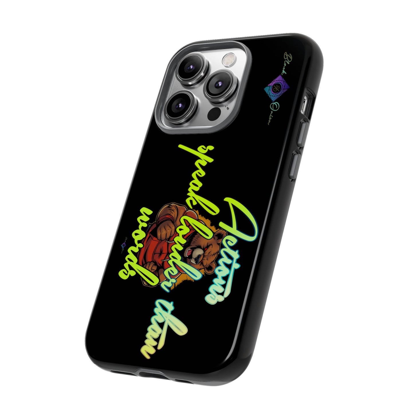 BlackOnion Brand New Phone Case - with Motivational Workout Motif ‘Actions speak lauder ‘💪🔥🫵