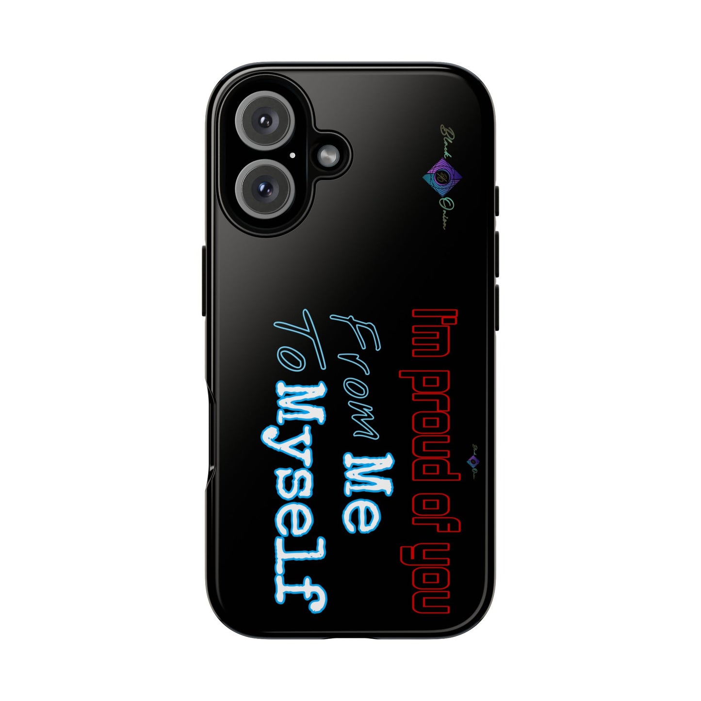 BlackOnion Brand New Phone Case - with Motivational Workout Motif’I’m proud of you ‘💪🔥🫵