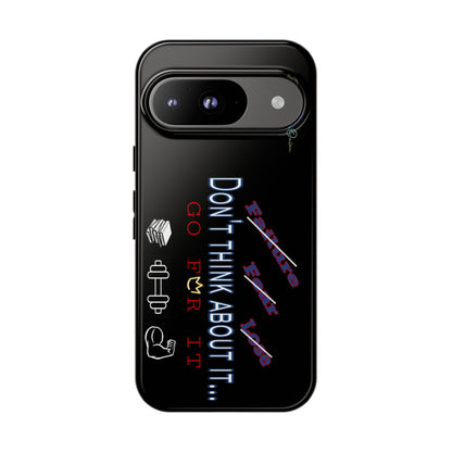 BlackOnion Brand New Phone Case - with Motivational Workout Motif’Don’t think ‘💪🔥🫵