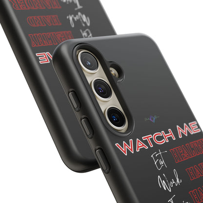 BlackOnion Phone Case -with Motivational Motif  'Watch Me' 💪🔥🫵