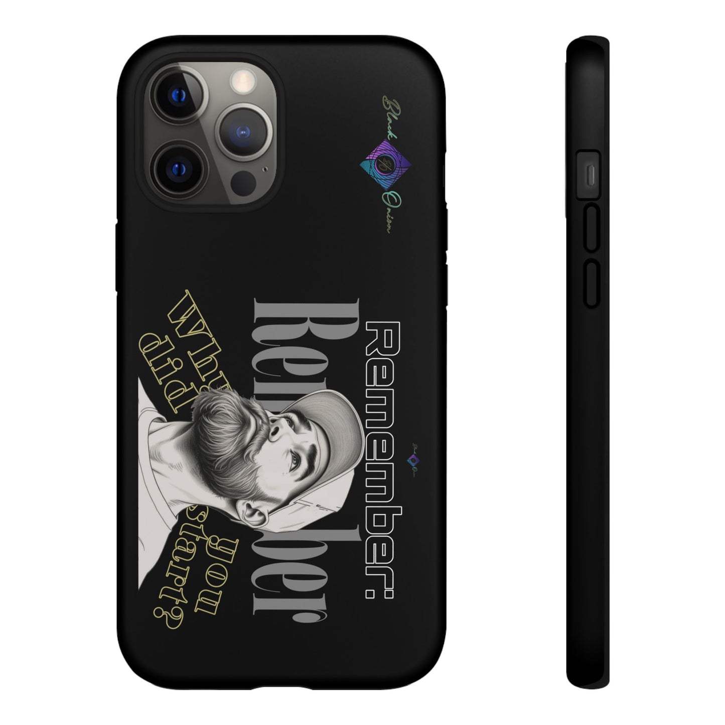 BlackOnion Brand New Phone Case - with Motivational Workout Motif’Remember ‘💪🔥🫵