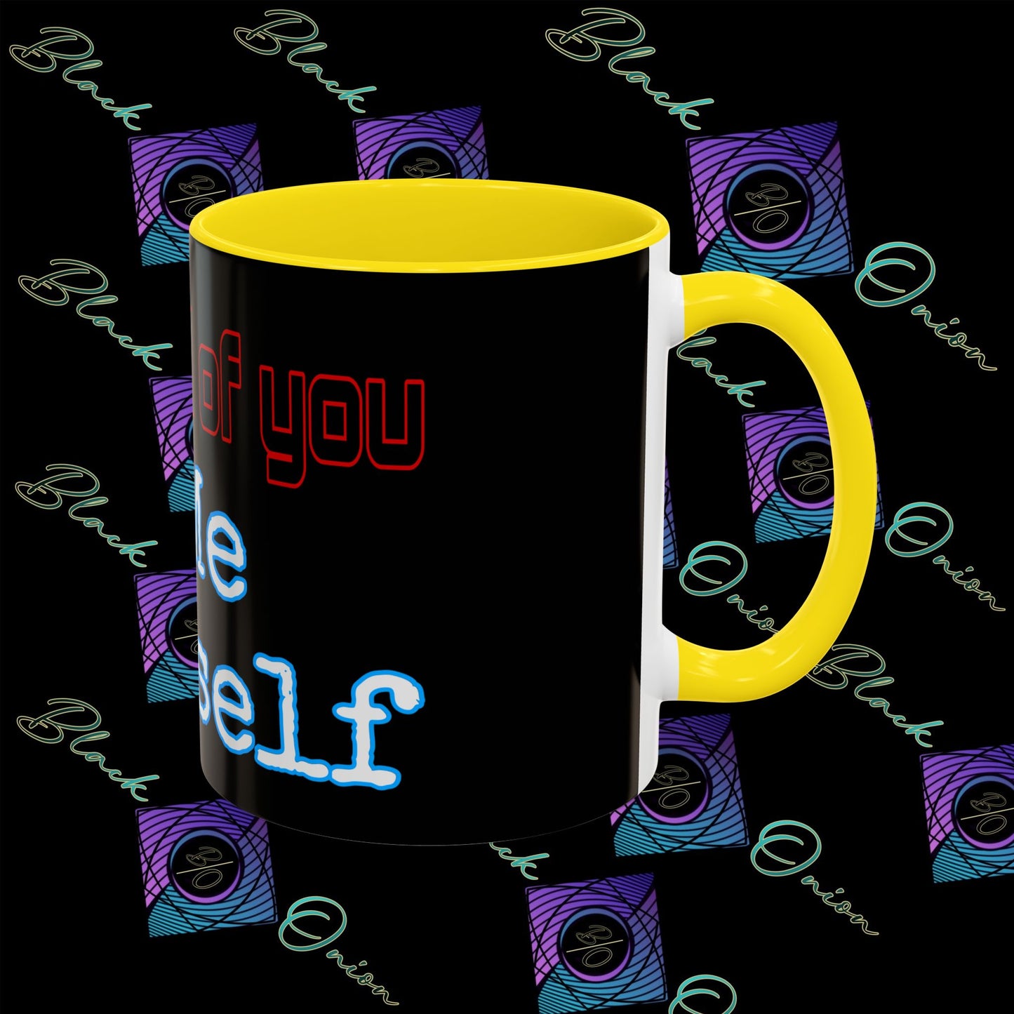 BlackOnion Coffee Mug 2 with Workout Motif ‘ I’m proud of you’🫵🔥💪