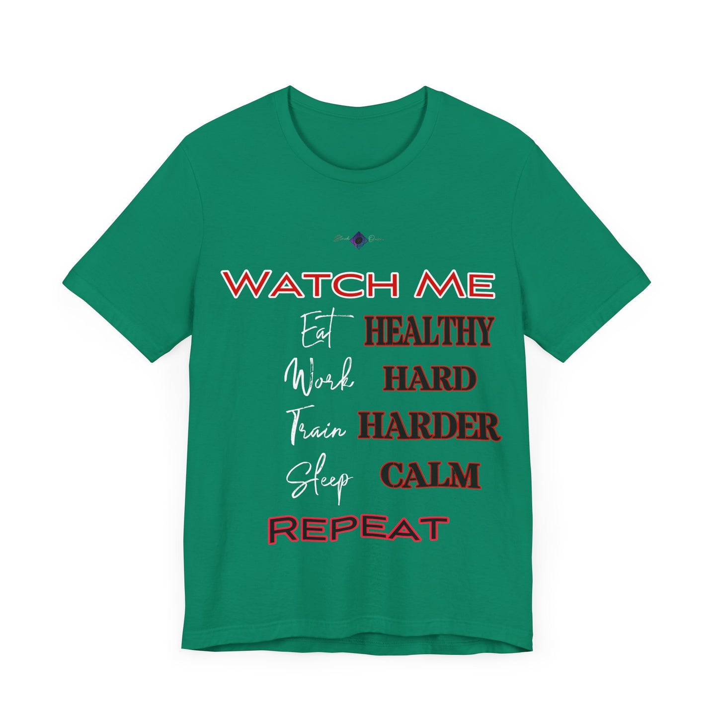 BlackOnion "Watch Me" T-Shirt with Workout Motif V3  💪🔥
