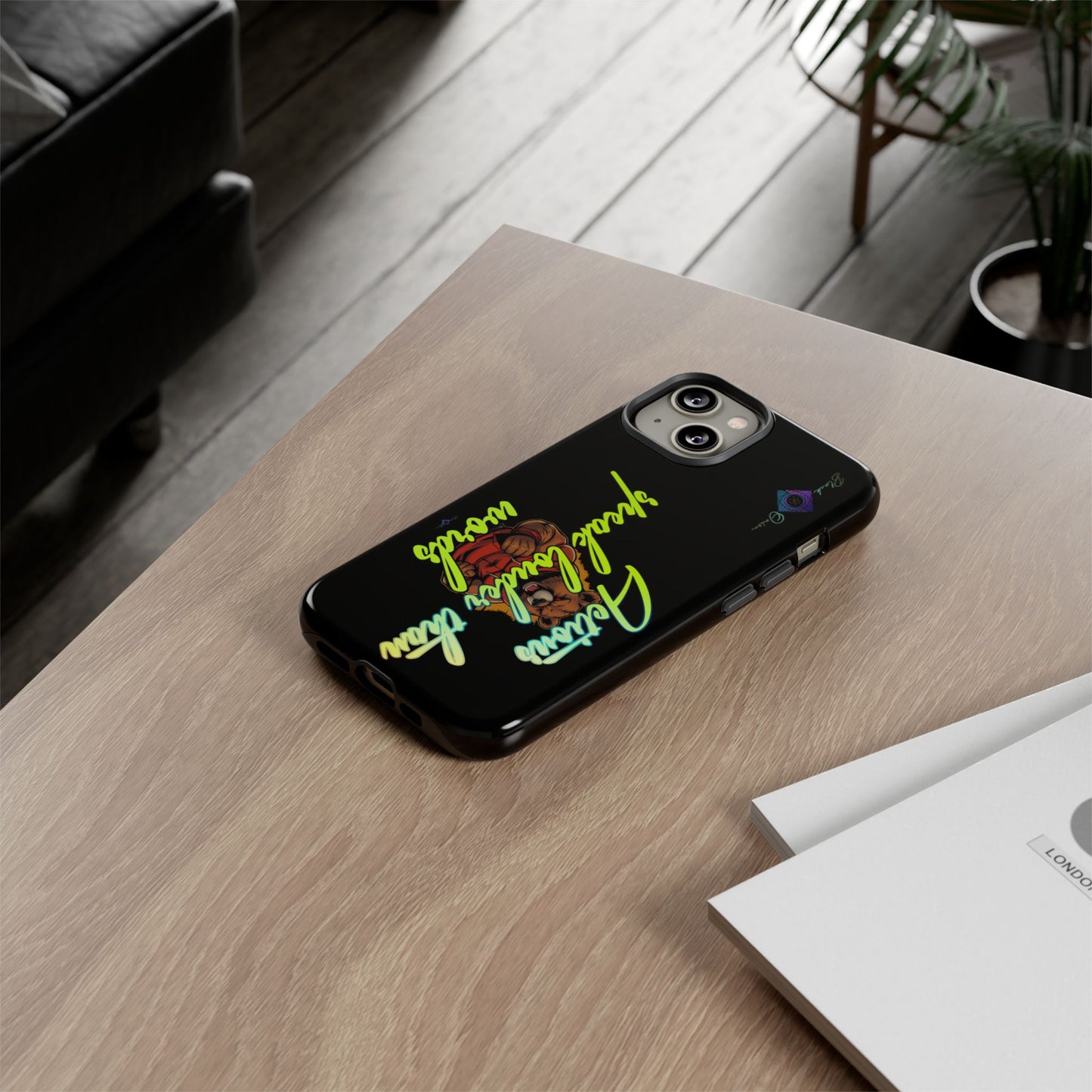 BlackOnion Brand New Phone Case - with Motivational Workout Motif ‘Actions speak lauder ‘💪🔥🫵