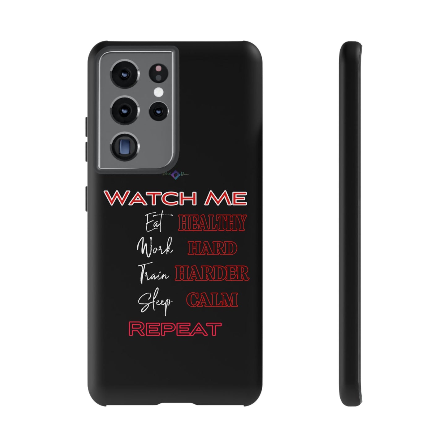 BlackOnion Phone Case -with Motivational Motif  'Watch Me' 💪🔥🫵