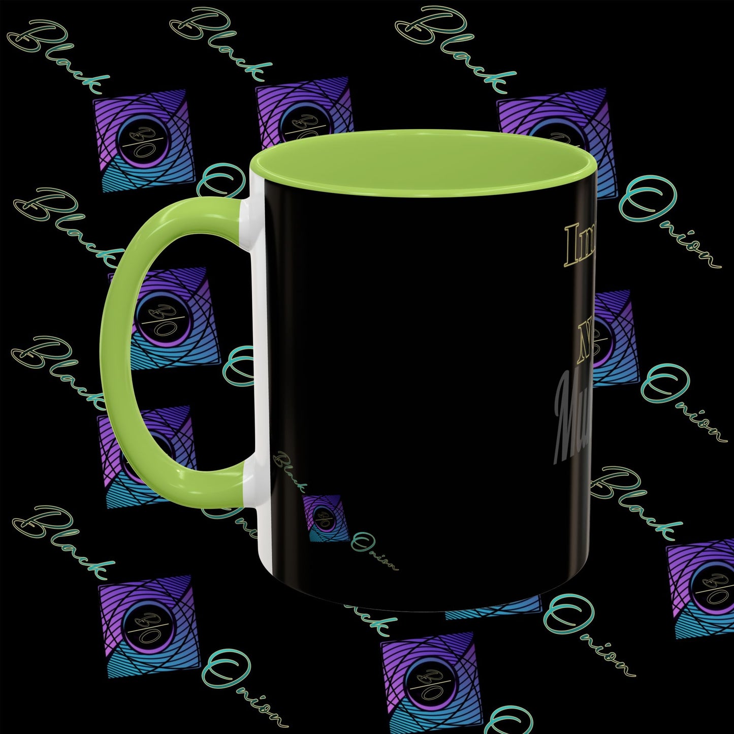 BlackOnion Coffee Mug 2 with Workout Motif ‘Impossible is NothingV2’🫵🔥💪