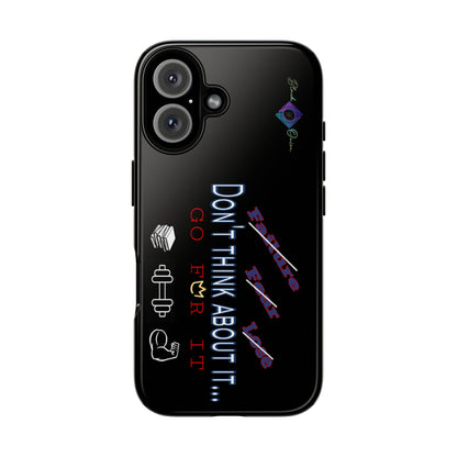 BlackOnion Brand New Phone Case - with Motivational Workout Motif’Don’t think ‘💪🔥🫵