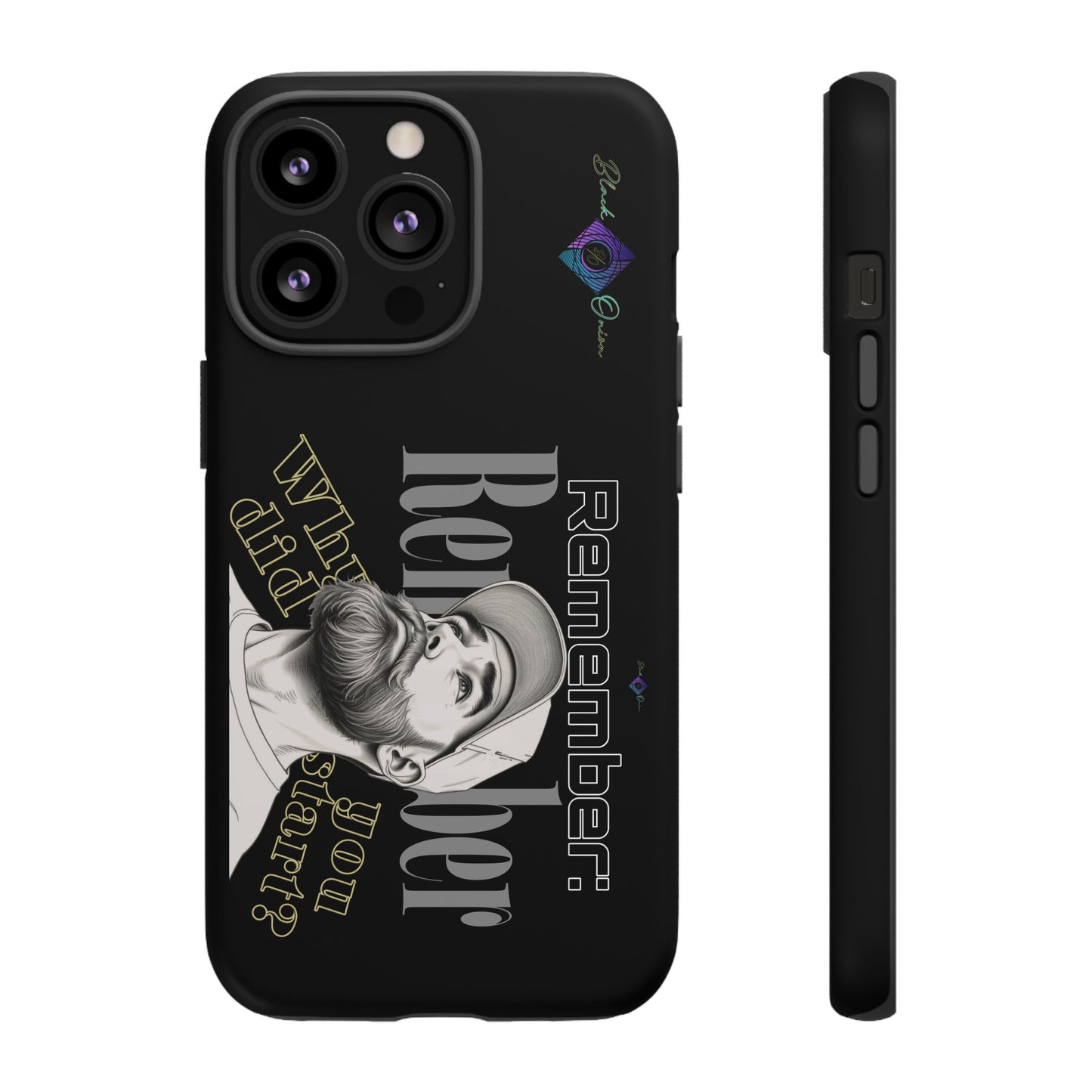 BlackOnion Brand New Phone Case - with Motivational Workout Motif’Remember ‘💪🔥🫵