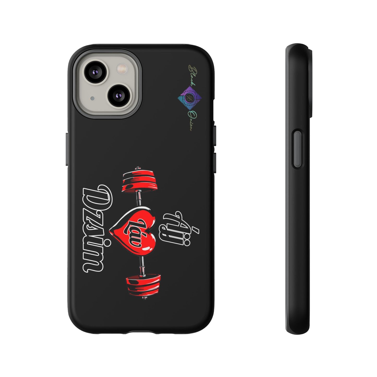 BlackOnion Brand New Phone Case - with Motivational Workout Motif’Ájj Láv Dzsim ‘💪🔥🫵
