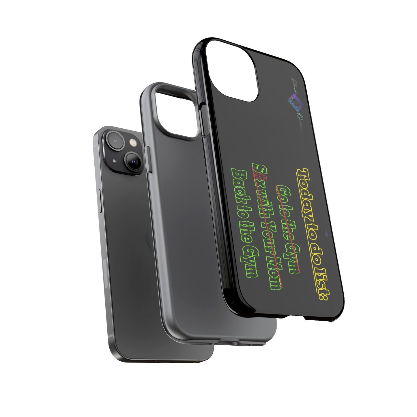 BlackOnion Brand New Phone Case - with Motivational Workout Motif’Today To Do List V2 ‘💪🔥🫵